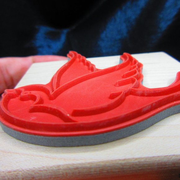 Dove Wood Mounted Stamp 3" X 3" - Picture 3 of 3